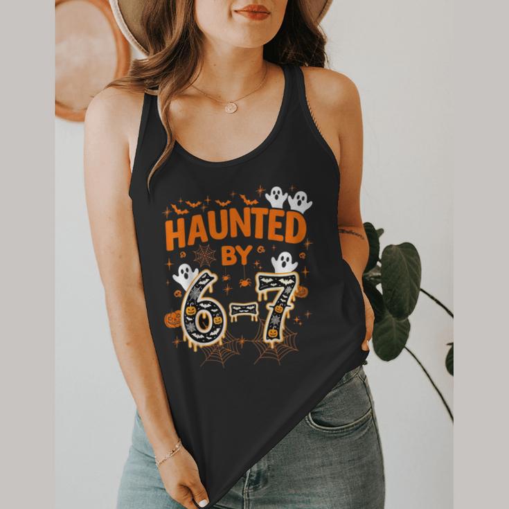Haunted By 6-7 Halloween Math Teacher Joke Flowy Tank, funny design Haunted By 6-7 Halloween Math Teacher Joke Flowy Tank, funny design