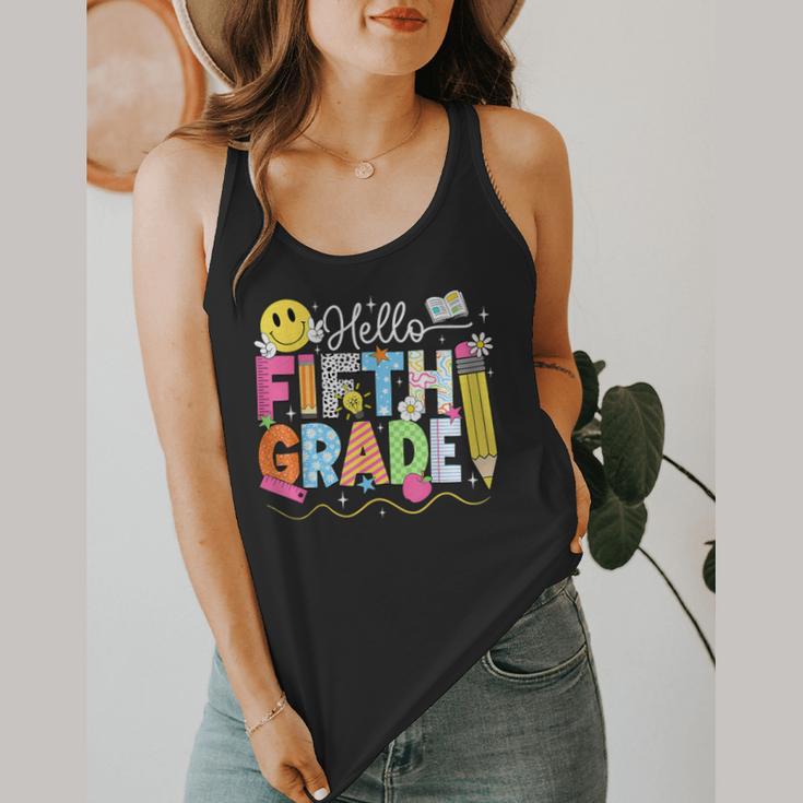 Hello Fifth Grade Team 5th Grade Back To School Teacher Kids Flowy Tank, funny design Hello Fifth Grade Team 5th Grade Back To School Teacher Kids Flowy Tank, funny design