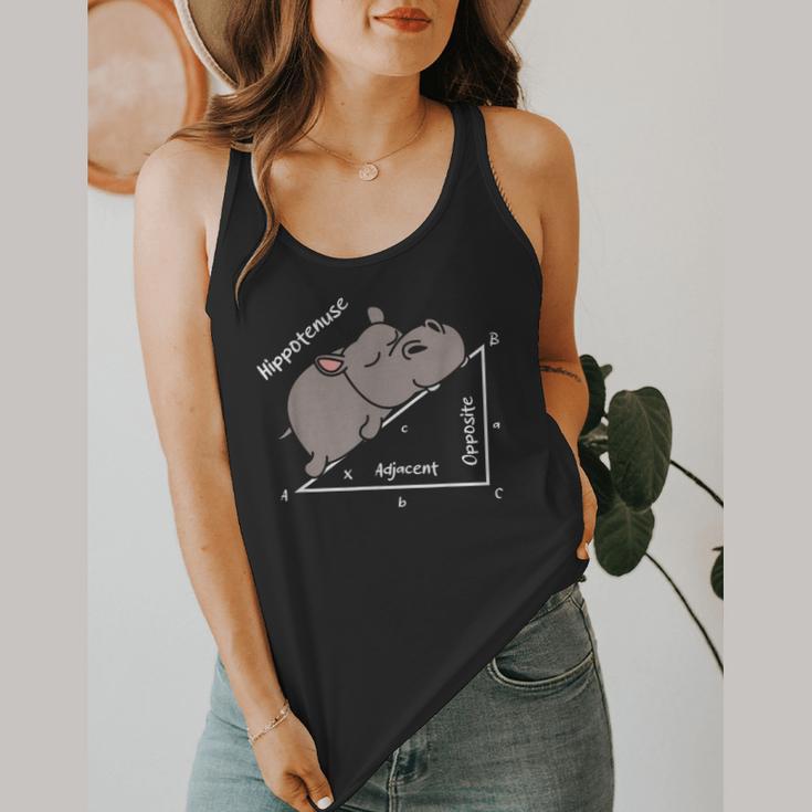 Hippotenuse Hippo Angle Function Hypotenuse Math Teacher Flowy Tank, funny design