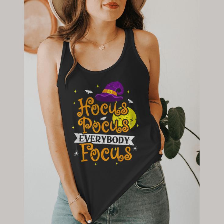 Hocus Pocus Everybody Focus Halloween Teacher Men Women Kids Flowy Tank, funny design Hocus Pocus Everybody Focus Halloween Teacher Men Women Kids Flowy Tank, funny design