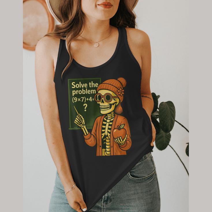 HUGvyn Halloween Skeleton Six Seven 67 Meme PEMDAS Teacher Flowy Tank, funny design HUGvyn Halloween Skeleton Six Seven 67 Meme PEMDAS Teacher Flowy Tank, funny design