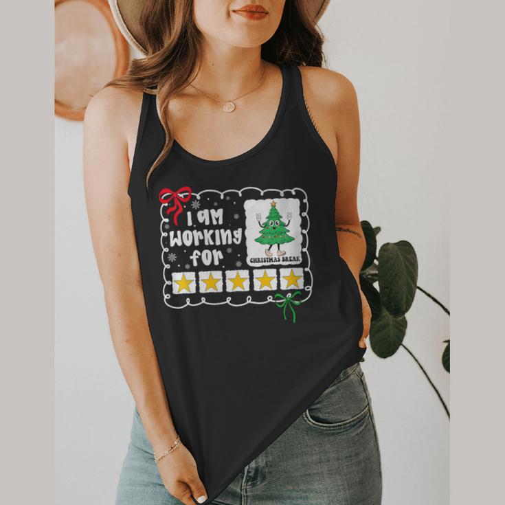 I'm Working For Christmas Break 5 Stars Christmas Teacher Flowy Tank, funny design I'm Working For Christmas Break 5 Stars Christmas Teacher Flowy Tank, funny design