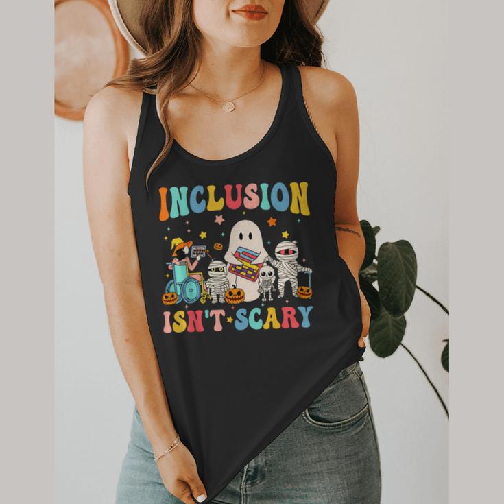 Inclusion Isn't Scary SLP Halloween Sped Teacher Therapy Flowy Tank, funny design Inclusion Isn't Scary SLP Halloween Sped Teacher Therapy Flowy Tank, funny design