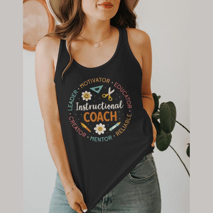 Instructional Coach Back To School Teacher Flowy Tank, funny design