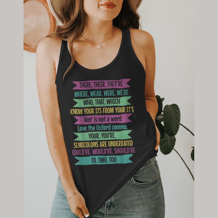 Their There And They'Re English Teacher Men Women Flowy Tank, funny design Their There And They'Re English Teacher Men Women Flowy Tank, funny design