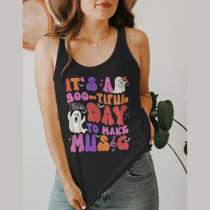It's a Bootiful Day To Make Music Halloween Music Teacher Flowy Tank, funny design