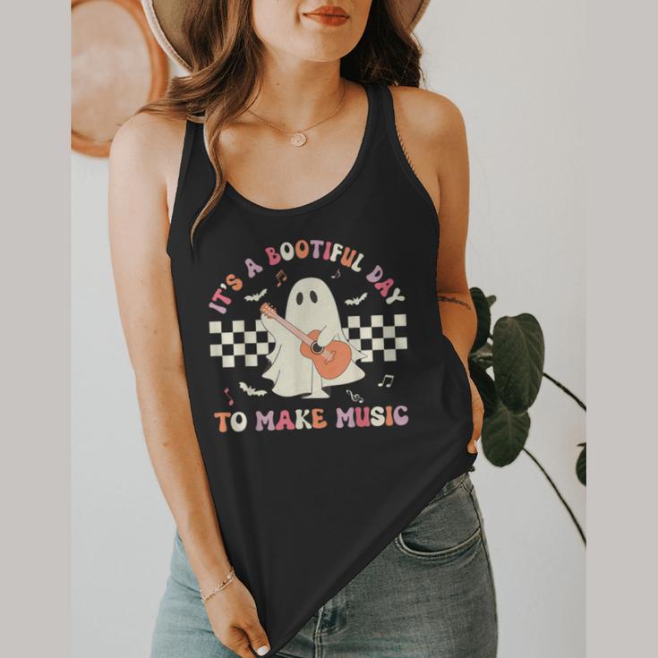 It's A Bootiful Day To Make Music Teacher Musician Halloween For Men Women Kids Flowy Tank, funny design