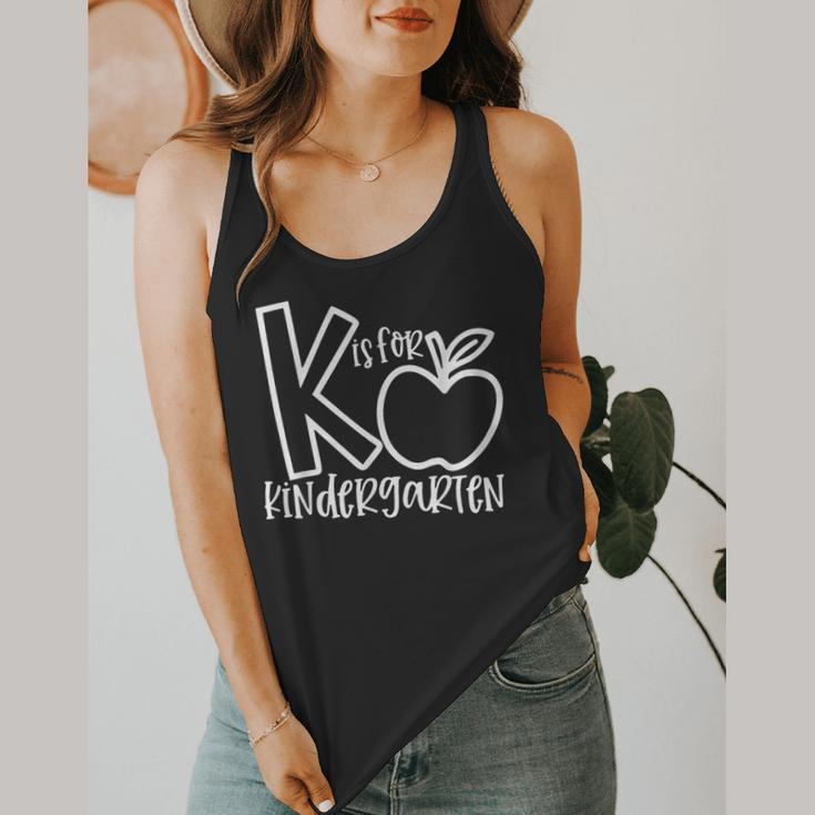 K Is For Kindergarten Kindergarten Teacher Men Women Girls Kids Flowy Tank, funny design