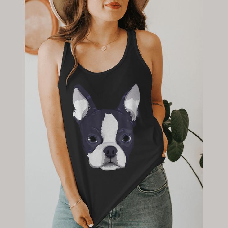 Kids Boston Terrier Dog For Women And Girls Flowy Tank, funny design