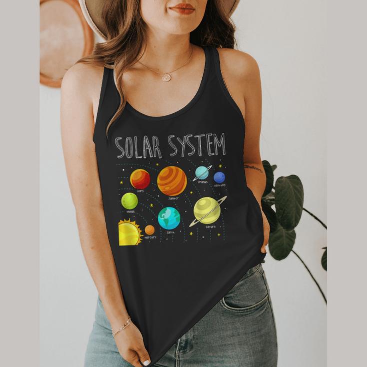 Kids Solar Systems Cute Planets Space Science Teacher School Flowy Tank, funny design Kids Solar Systems Cute Planets Space Science Teacher School Flowy Tank, funny design