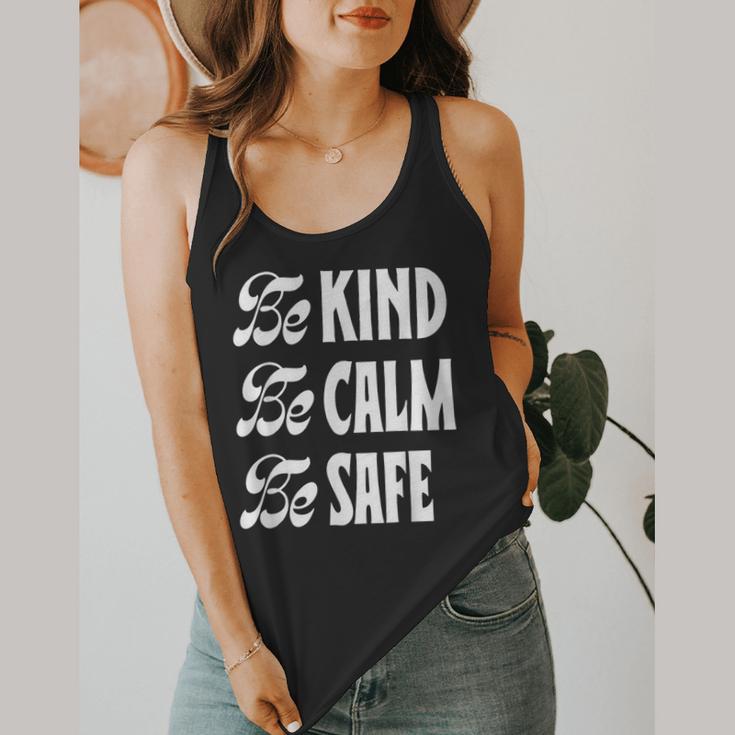 Be Kind Be Calm Be Safe Awareness For Teachers For Men Women Kids Flowy Tank, funny design Be Kind Be Calm Be Safe Awareness For Teachers For Men Women Kids Flowy Tank, funny design