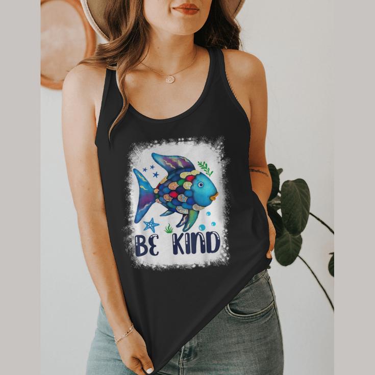 Be Kind Rainbow Fish Teacher Life Back To School Teaching Men Women Flowy Tank, funny design Be Kind Rainbow Fish Teacher Life Back To School Teaching Men Women Flowy Tank, funny design