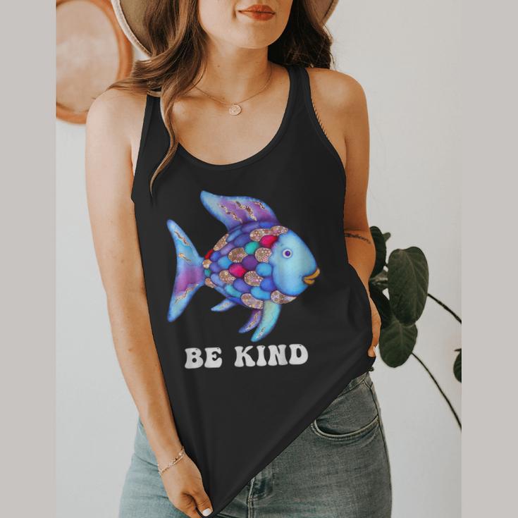 Be Kind Rainbow Fish Teacher Life Teaching Back To School Flowy Tank, funny design Be Kind Rainbow Fish Teacher Life Teaching Back To School Flowy Tank, funny design