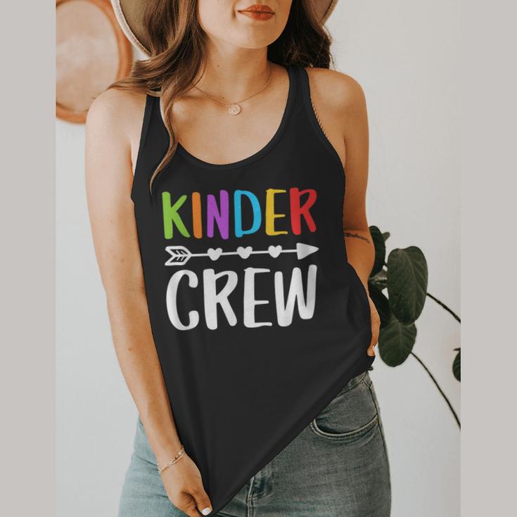 Kinder Crew Shirt Kindergarten Boy Girl Student Teacher Flowy Tank, funny design