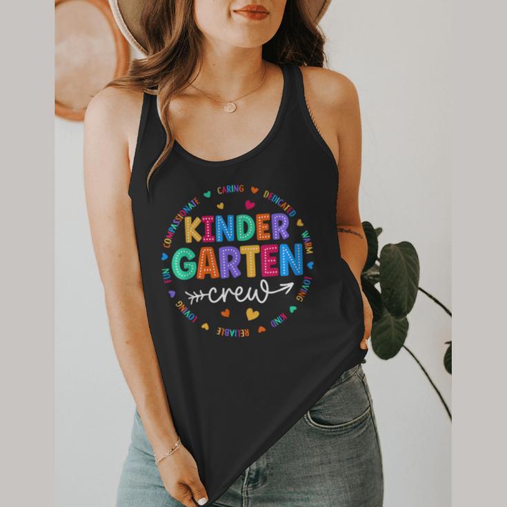 Kindergarten Crew Back To School Kindergarten Teacher Kids Flowy Tank, funny design