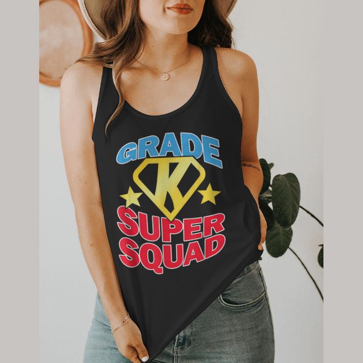 Kindergarten Super Squad Superhero Teacher Team Men Women Girls Kids Flowy Tank, funny design Kindergarten Super Squad Superhero Teacher Team Men Women Girls Kids Flowy Tank, funny design