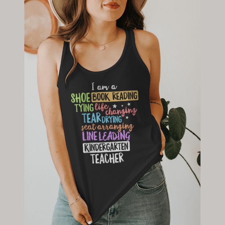 I Am A Kindergarten Teacher Shirt Creative Flowy Tank, funny design