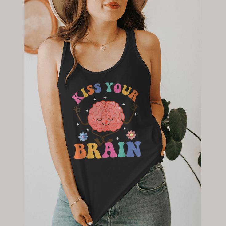 Kiss Your Brain Sped Teacher Appreciation Back To School Kid Flowy Tank, funny design Kiss Your Brain Sped Teacher Appreciation Back To School Kid Flowy Tank, funny design