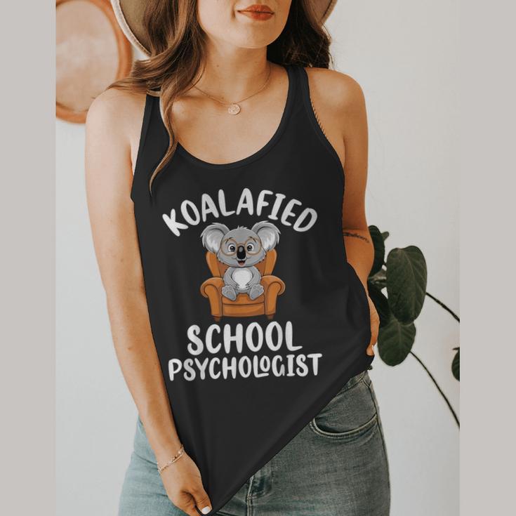 Koalafied School Psychologist Koala Lover Psychology Teacher Flowy Tank, funny design Koalafied School Psychologist Koala Lover Psychology Teacher Flowy Tank, funny design