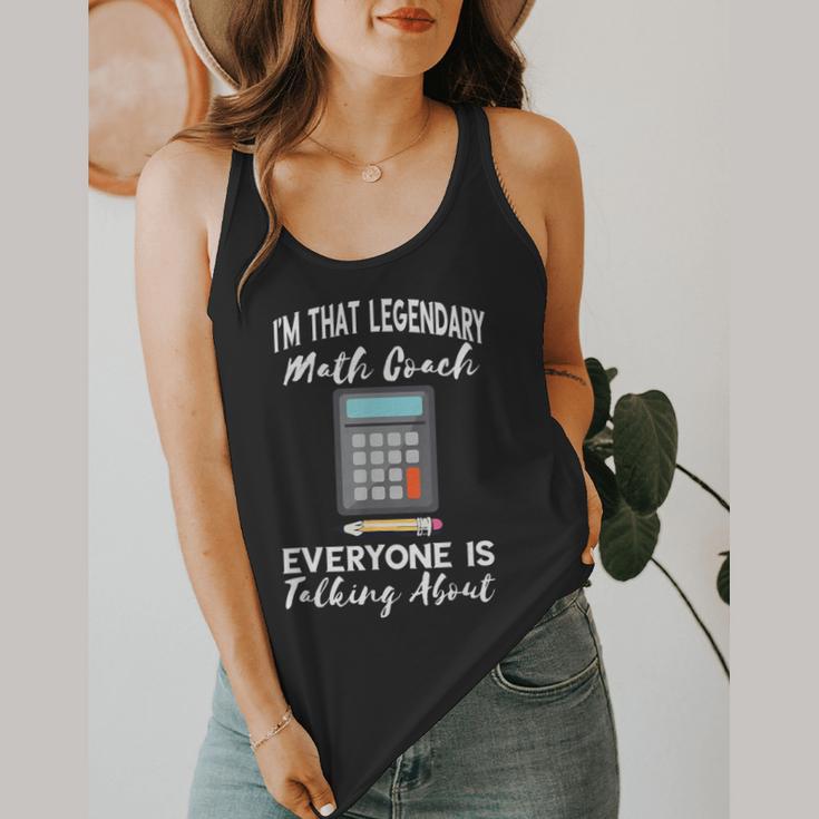 Legendary Math Coach Mathematics Calculator Math Teacher Flowy Tank, funny design Legendary Math Coach Mathematics Calculator Math Teacher Flowy Tank, funny design