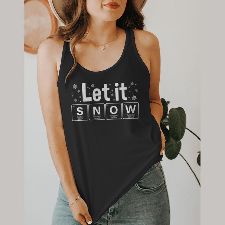 Let It Snow Christmas Pajamas Chemistry Teacher Flowy Tank, funny design Let It Snow Christmas Pajamas Chemistry Teacher Flowy Tank, funny design
