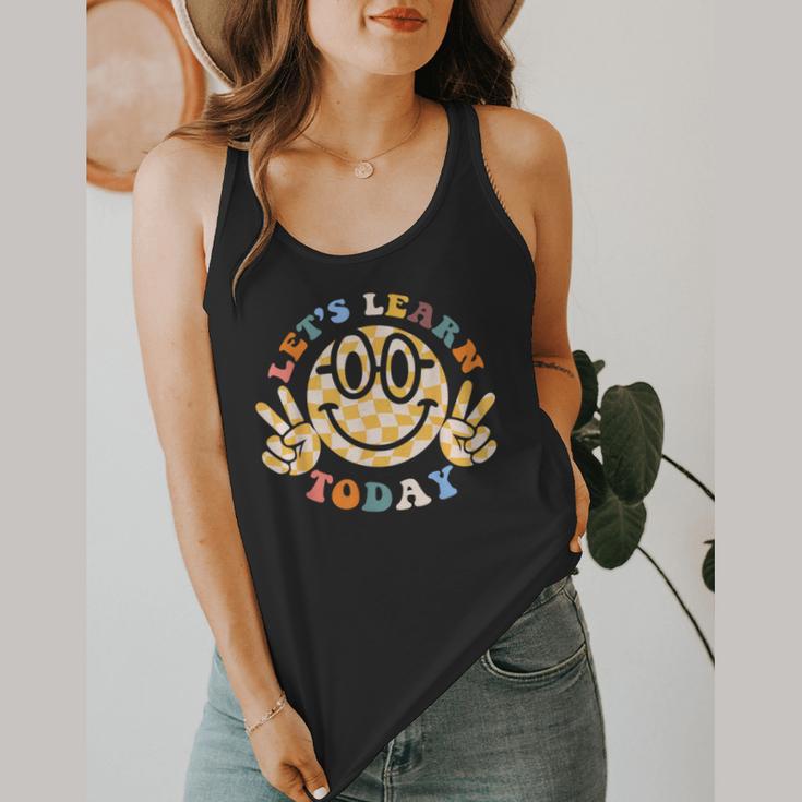 Let's Learn Today First Day Of School For Teacher Student Flowy Tank, funny design