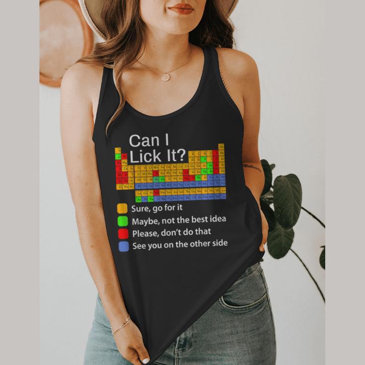 Can I Lick It Periodic Table Chemistry Teachers Flowy Tank, funny design