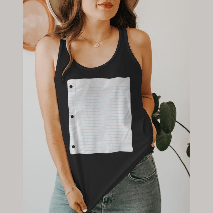 Lined Paper Notebook Halloween Costume For Students Teachers For Men Women Kids Flowy Tank, funny design Lined Paper Notebook Halloween Costume For Students Teachers For Men Women Kids Flowy Tank, funny design