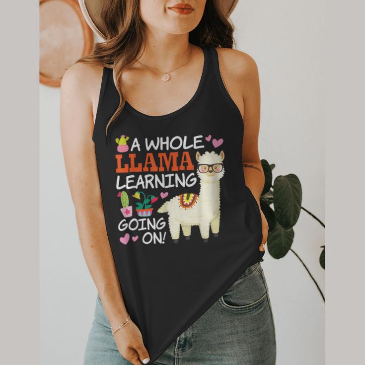 Llama Learning T Shirt Teachers Students Alpaca Lovers Flowy Tank, funny design Llama Learning T Shirt Teachers Students Alpaca Lovers Flowy Tank, funny design