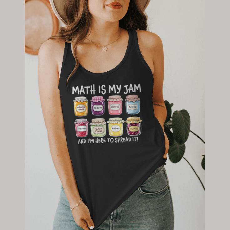 Math Is My Jam And I'm Here To Spread It Math Teacher Flowy Tank, funny design Math Is My Jam And I'm Here To Spread It Math Teacher Flowy Tank, funny design