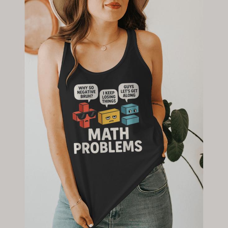 Math Problems Symbols Teacher Back To School Girl Boy Flowy Tank, funny design Math Problems Symbols Teacher Back To School Girl Boy Flowy Tank, funny design