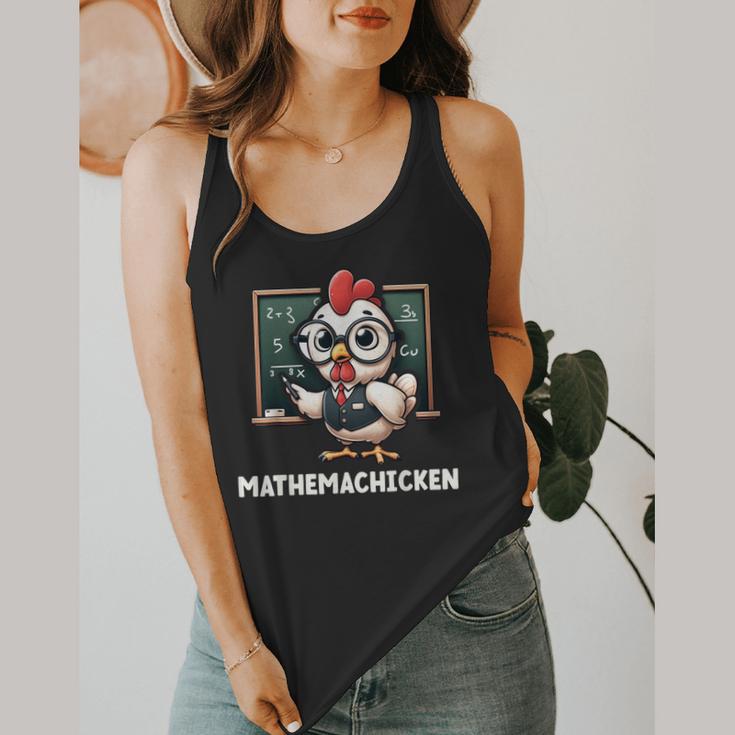 Math Teacher Chicken Mathemachicken Pun Flowy Tank, funny design Math Teacher Chicken Mathemachicken Pun Flowy Tank, funny design