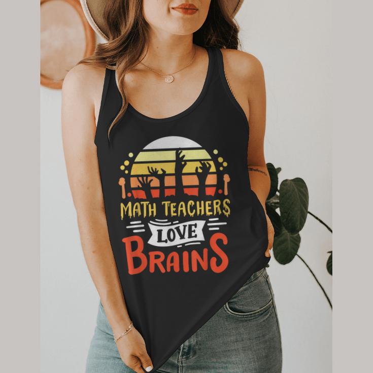 Math Teachers Love Brains Halloween Costume Zombie For Men Women Flowy Tank, funny design Math Teachers Love Brains Halloween Costume Zombie For Men Women Flowy Tank, funny design