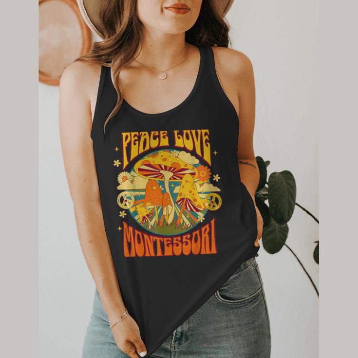 Montessori School Montessori Teacher Peace Love Montessori For Men Women Flowy Tank, funny design