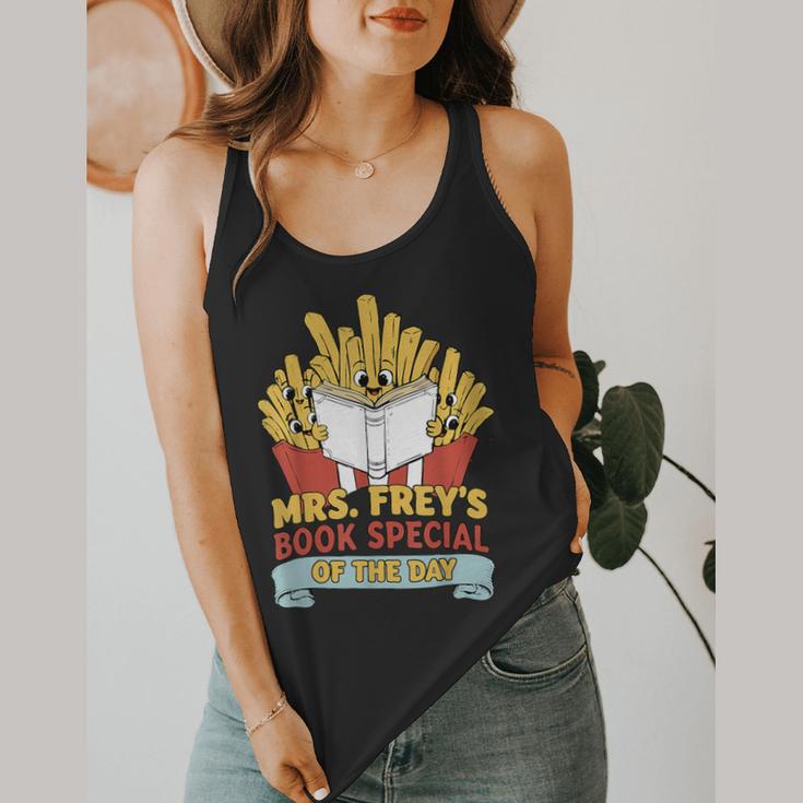 Mrs Frey Book Special Reading Elementary Teacher Flowy Tank, funny design Mrs Frey Book Special Reading Elementary Teacher Flowy Tank, funny design