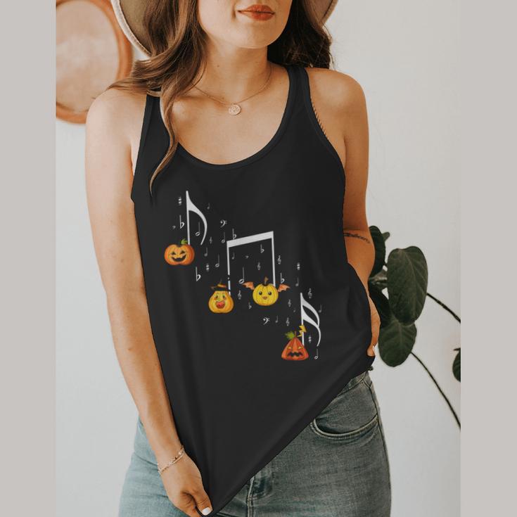 Music Note Pumpkin Fall Music Teacher Halloween Costume Flowy Tank, funny design Music Note Pumpkin Fall Music Teacher Halloween Costume Flowy Tank, funny design