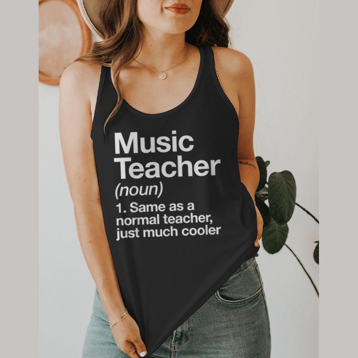 Music Teacher Definition Back To School First Day Flowy Tank, funny design