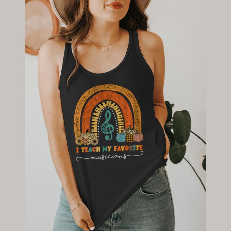 Music Teacher I Teach My Favorite Musicians Autumn Rainbow Men Women Flowy Tank, funny design Music Teacher I Teach My Favorite Musicians Autumn Rainbow Men Women Flowy Tank, funny design