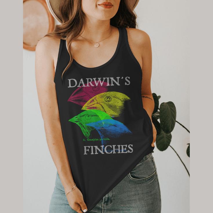 Nerdy Darwin's Finches Evolution Science Biology Teacher Flowy Tank, funny design Nerdy Darwin's Finches Evolution Science Biology Teacher Flowy Tank, funny design