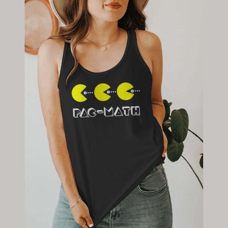 Nerdy Pac-Math Nom Retro Game Precalculus Math Teacher Flowy Tank, funny design Nerdy Pac-Math Nom Retro Game Precalculus Math Teacher Flowy Tank, funny design