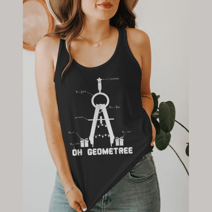 Oh Geometree Math Teacher Geometry Christmas Tree For Men Women Kids Flowy Tank, funny design Oh Geometree Math Teacher Geometry Christmas Tree For Men Women Kids Flowy Tank, funny design