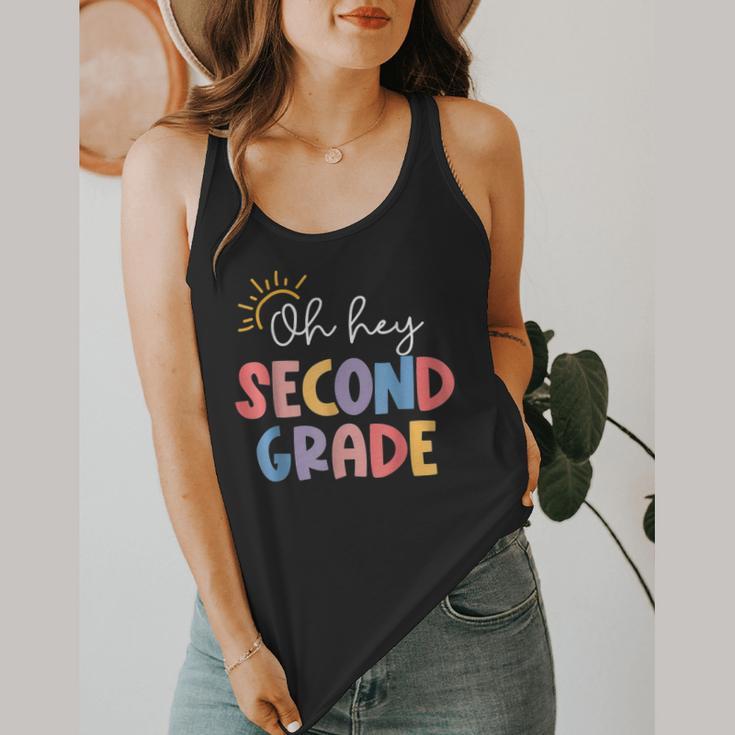Oh Hey Second Grade First Day Of Teacher Girls Boys Kids Flowy Tank, funny design Oh Hey Second Grade First Day Of Teacher Girls Boys Kids Flowy Tank, funny design
