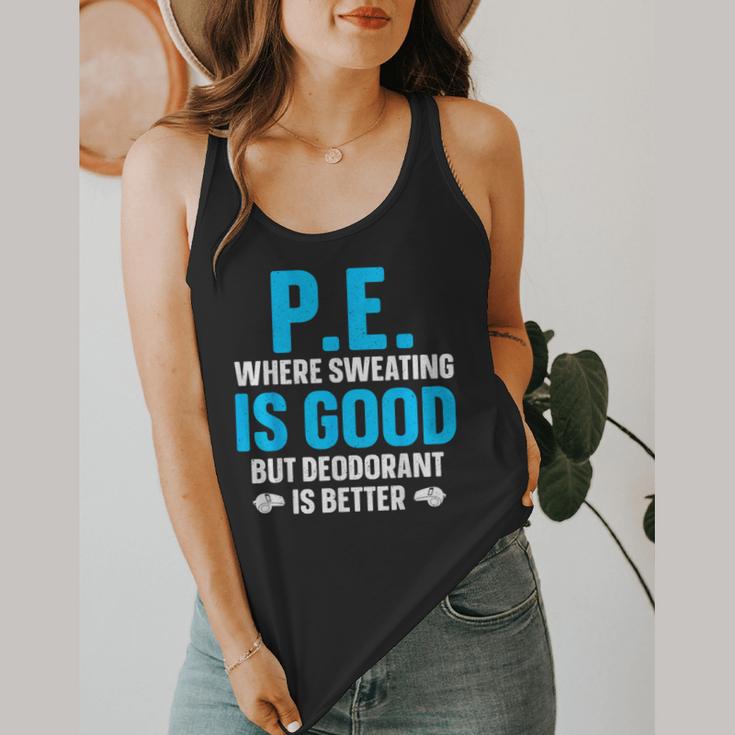 PE Teacher Art For Men Women Gym Teacher Appreciation Flowy Tank, funny design PE Teacher Art For Men Women Gym Teacher Appreciation Flowy Tank, funny design