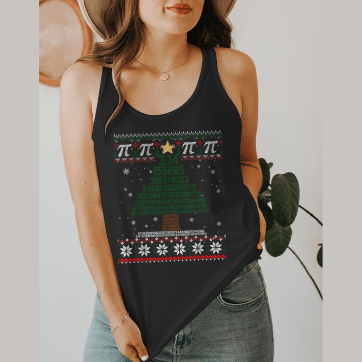 Pi Tree Christmas Math Teacher Ugly Sweater Men Women Kids Flowy Tank, funny design Pi Tree Christmas Math Teacher Ugly Sweater Men Women Kids Flowy Tank, funny design