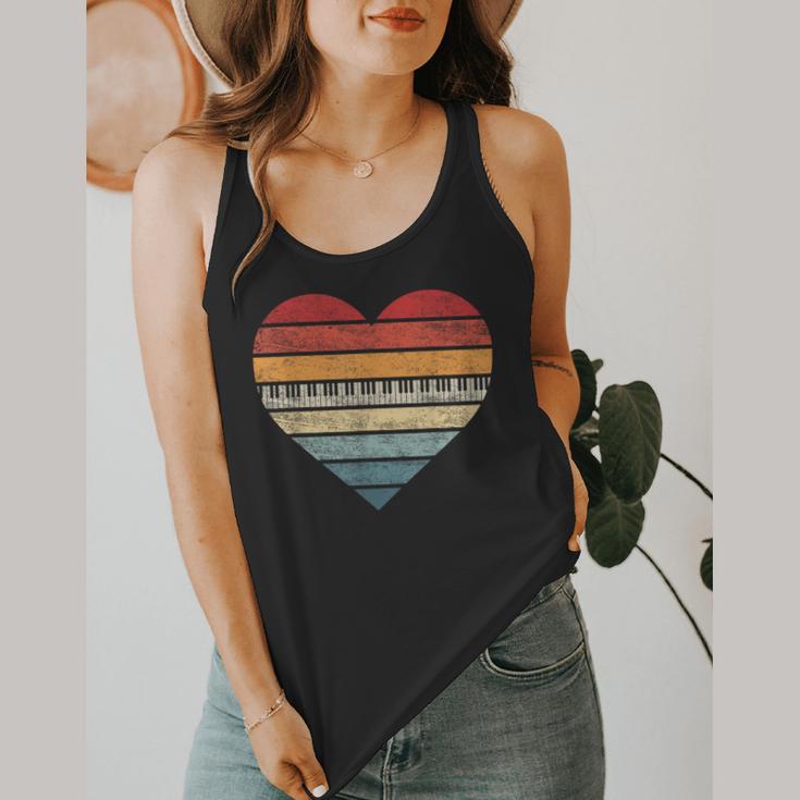 Pianist Retro Sunset Piano Keyboard Player Teacher Flowy Tank, funny design Pianist Retro Sunset Piano Keyboard Player Teacher Flowy Tank, funny design