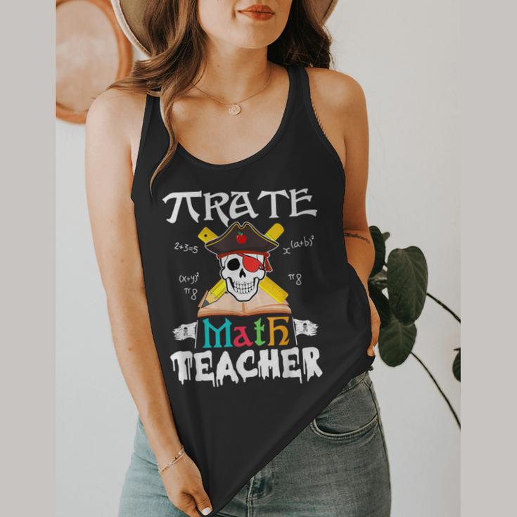 Pirate Math Teacher Skull Pirate Halloween Costume Flowy Tank, funny design Pirate Math Teacher Skull Pirate Halloween Costume Flowy Tank, funny design
