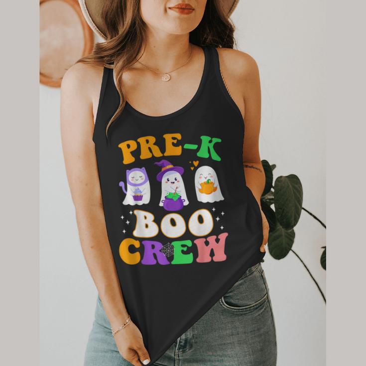 Pre-K Boo Crew Cute Ghost Halloween Costume Teacher Student For Men Women Kids Flowy Tank, funny design