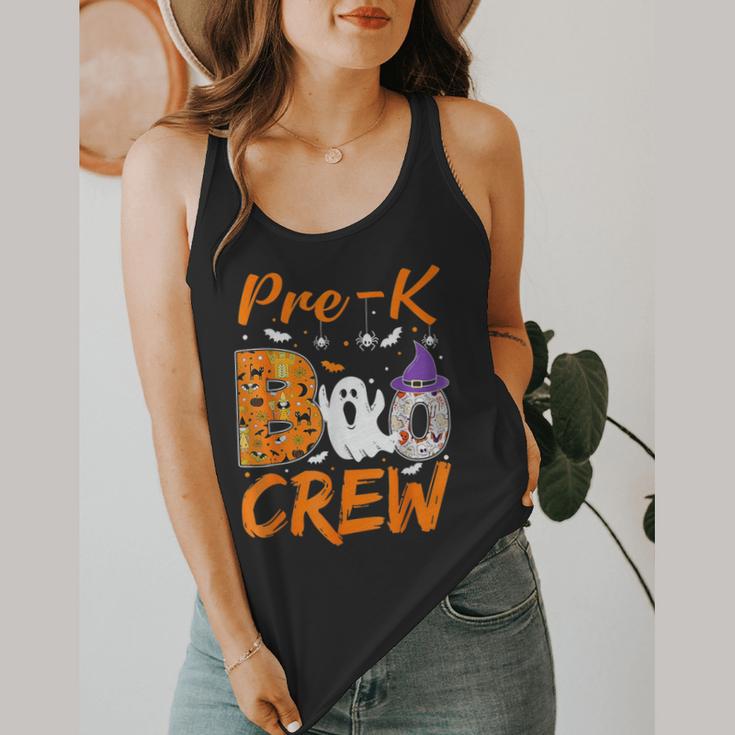 Pre K Boo Crew Teacher Student Halloween Pre Kindergarten Flowy Tank, funny design