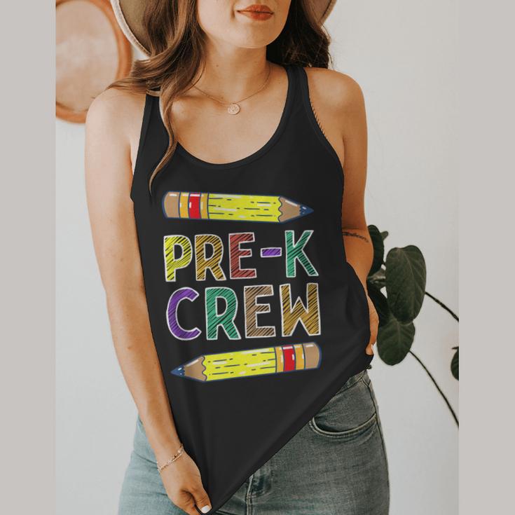 Pre-K Crew PreK Teachers Back To School Flowy Tank, funny design Pre-K Crew PreK Teachers Back To School Flowy Tank, funny design