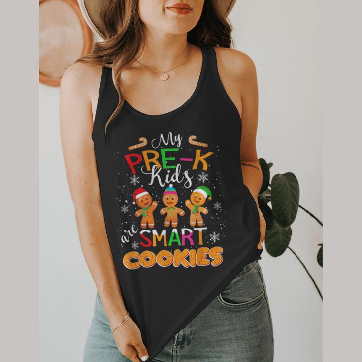 My Pre-K Kids Are Smart Cookies Christmas Teacher Flowy Tank, funny design My Pre-K Kids Are Smart Cookies Christmas Teacher Flowy Tank, funny design